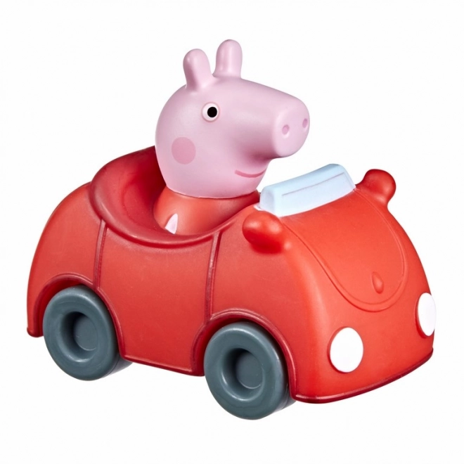 Prasátko Peppa mini autíčko – Žlutý karavan s bráškou Tomem