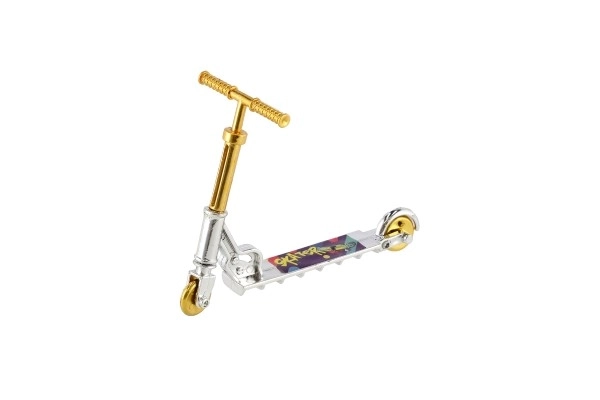 Mini prstová koloběžka plastová 10 cm s různými barvami