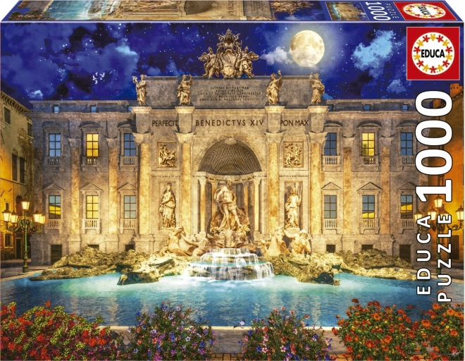 EDUCA Puzzle Fontána Di Trevi, Řím 1000 dílků