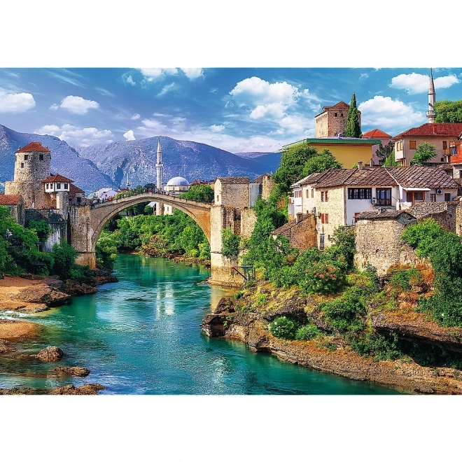 Puzzle 500 dílků - Starý most v Mostaru, Bosna a Hercegovina