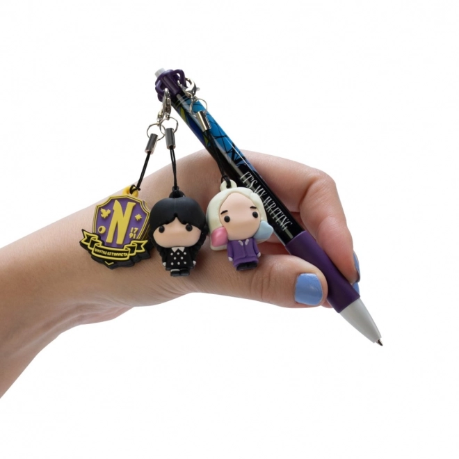 Kuličkové pero s přívěskem Mini Pen Pals Wednesday