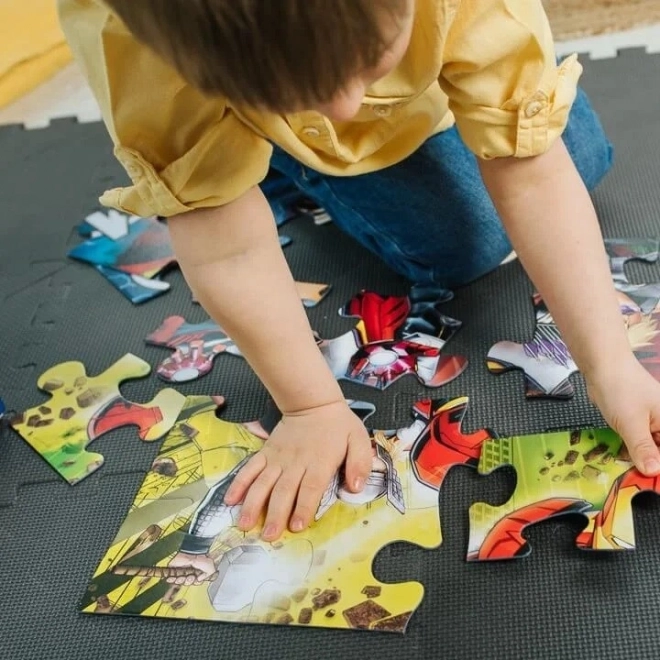 TREFL Oboustranné puzzle Spiderman jde do akce SUPER MAXI 24 dílků