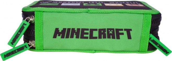 Školní penál Minecraft Alex a Steve třípatrový