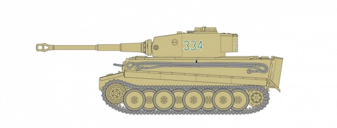 Plastikový model Tiger I v malém setu