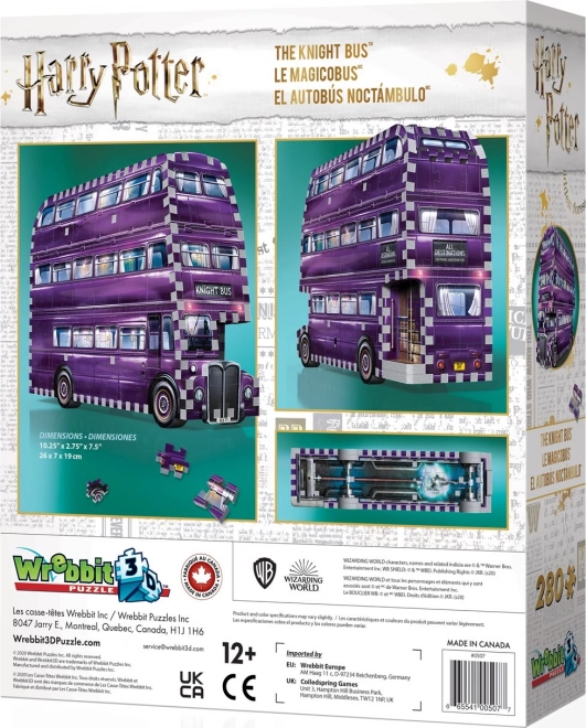 WREBBIT 3D puzzle Harry Potter: Záchranný autobus 280 dílků