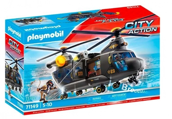 Playmobil City Action záchranný vrtulník jednotky speciálů
