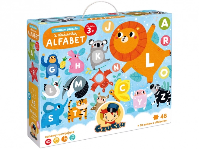 CzuCzu velké puzzle s dírkou Abeceda