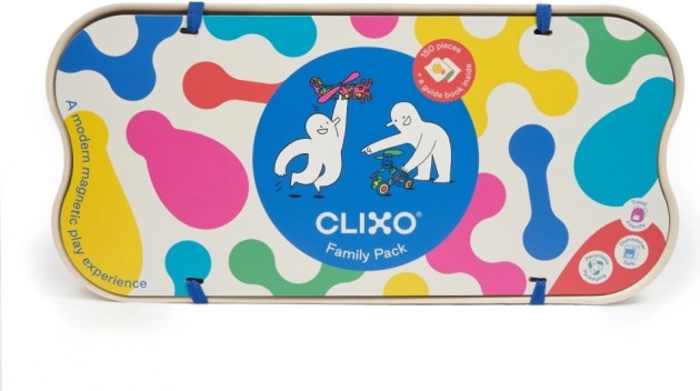 Magnetické stavebnice Clixo Family Pack - 150 dílků