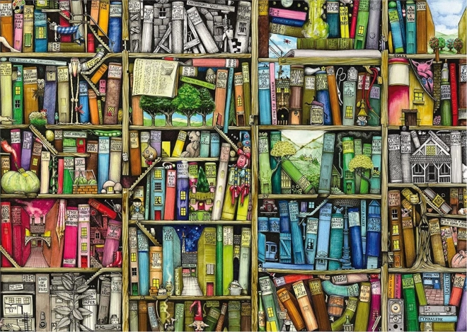 Ravensburger puzzle bizarní knihovna 1000 dílků