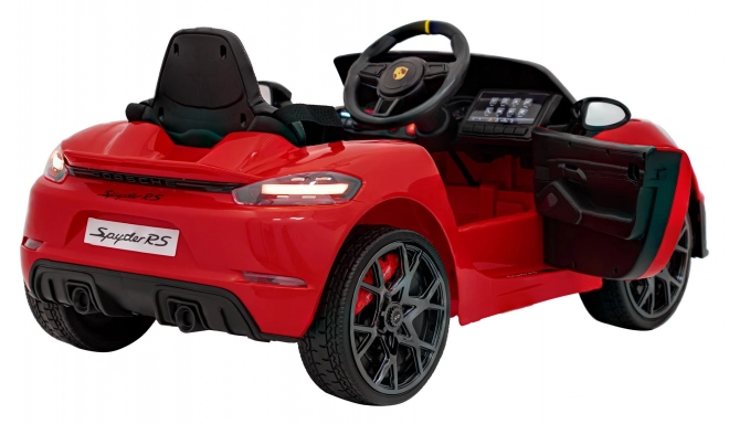 Dětský elektrický vůz Porsche 718 lakovaný – Červený