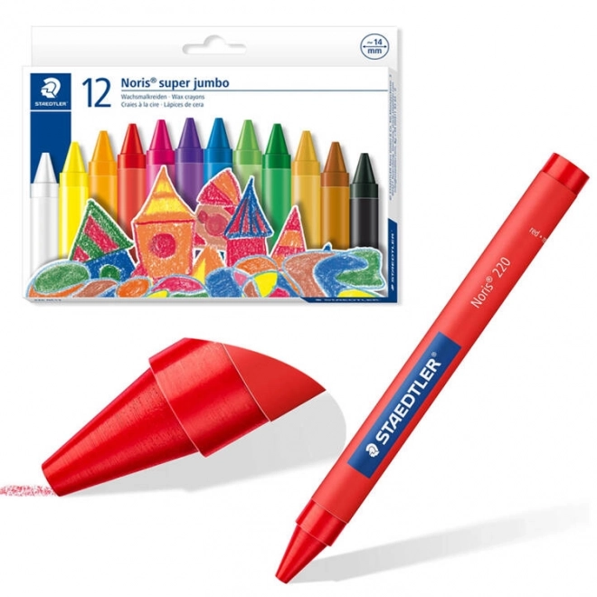 Staedtler Noris Jumbo voskové pastelky 12 barev