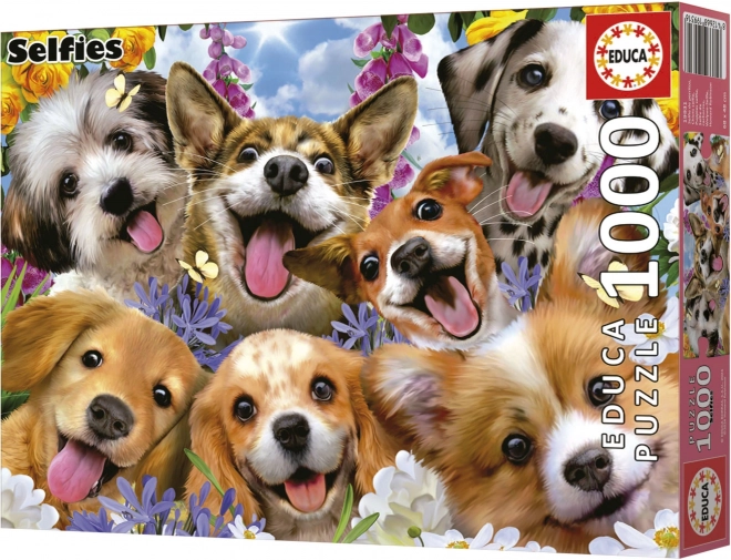 Educa puzzle Selfie štěňat 1000 dílků