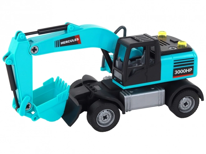 Sada bagru DIY Blue Construction Vehicle Drilling Rig Grabber