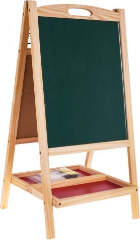 Oboustranná tabule: bílá magnetická i křídová