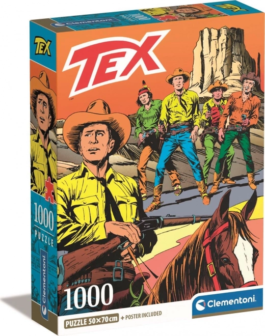 CLEMENTONI Puzzle Tex 2. motiv 1000 dílků