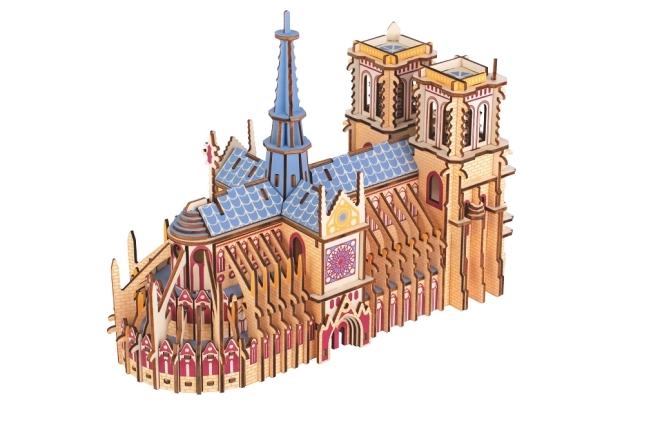 Dřevěné 3D puzzle Katedrála Notre-Dame