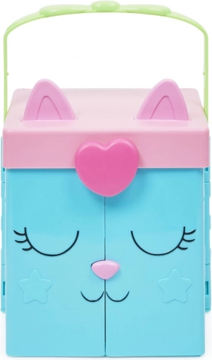 Přenosný kočičí kufřík se zámkem