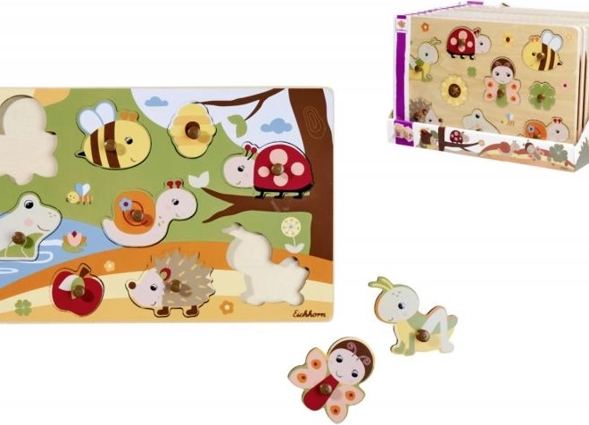 Dřevěné puzzle 9 dílků – 28 × 18 cm