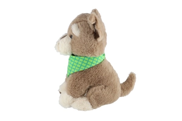Azorek hnědý pes maskot 26 cm
