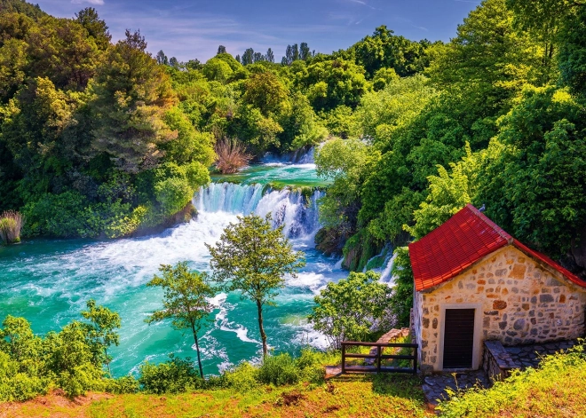 Puzzle Národní park Krka, Chorvatsko 1000 dílků