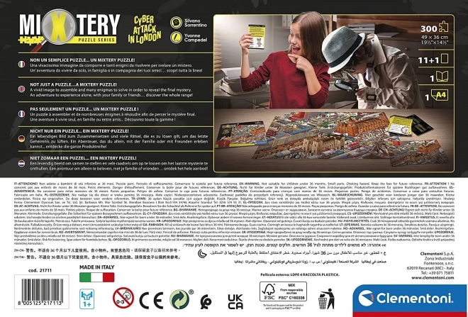 Puzzle 300 prvků Mixtery Hacking Attack v Londýně