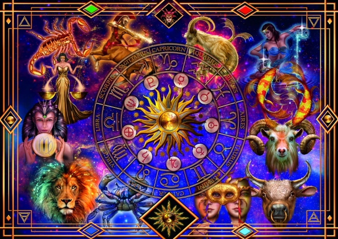 Puzzle spirálové Znamení zvěrokruhu 1040 dílků