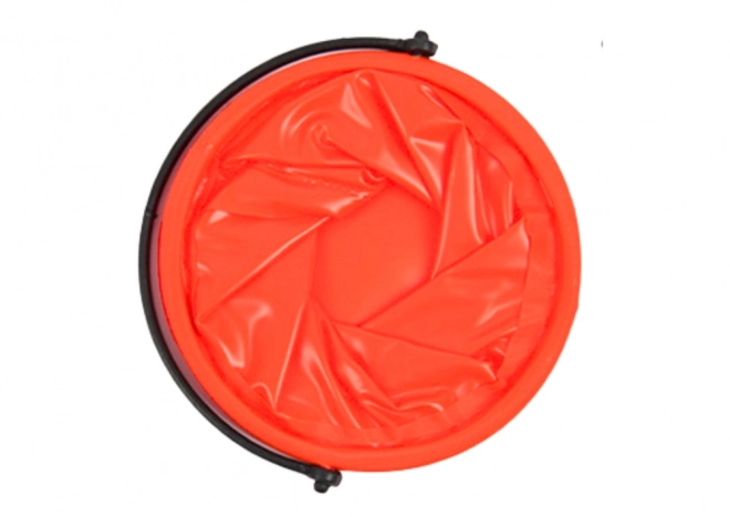 Skládací multifunkční kbelík PVC oranžový