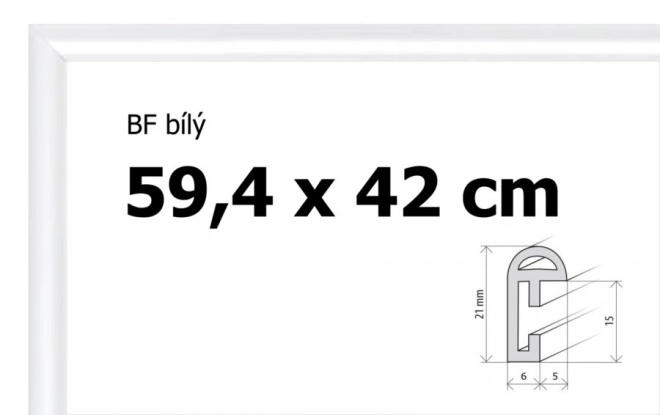 Plastový rámeček na puzzle A2 bílý