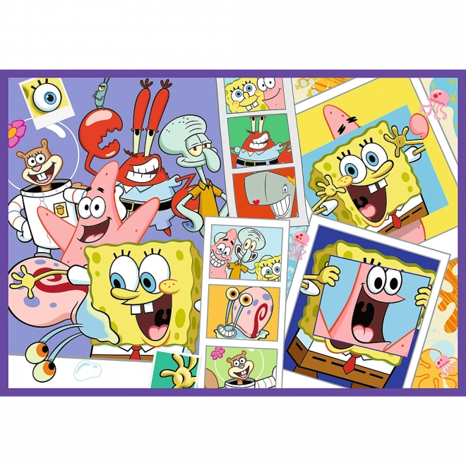 Puzzle 4x250 Šílený svět Sponge Boba