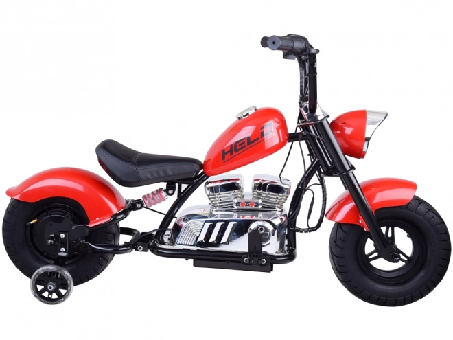 Elektrycký chopper motocykl pro děti – Červená