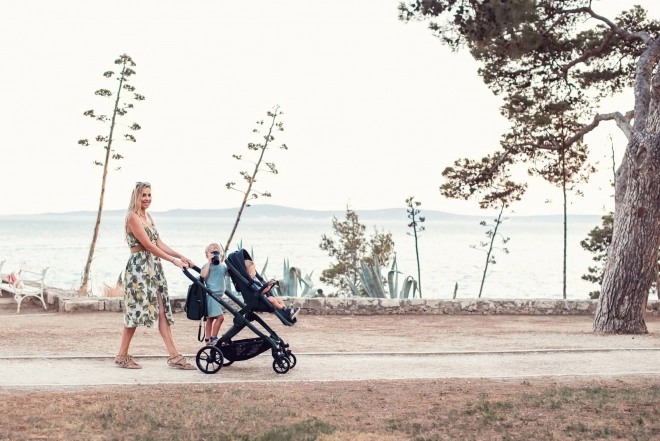 ICandy Peach 7 light grey kočárek - kompletní sada – Černá