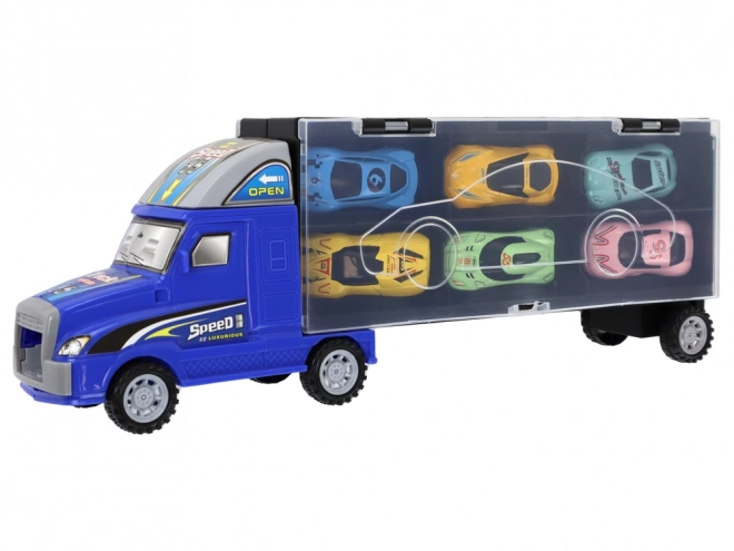 Mega Car Lorry 6 Nákladní auto s rampou Kufr na auto