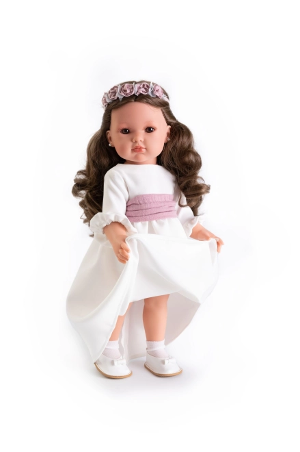 Elegantní šaty a květinová čelenka