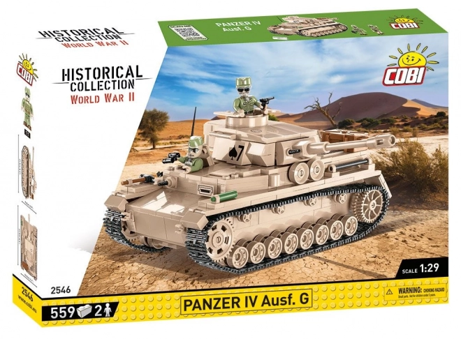 COBI 2546 II WW Panzer IV Ausf G DAK, 559 k, 2 f