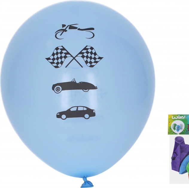 Nafukovací balonky 30 cm Auta – sada 5 ks