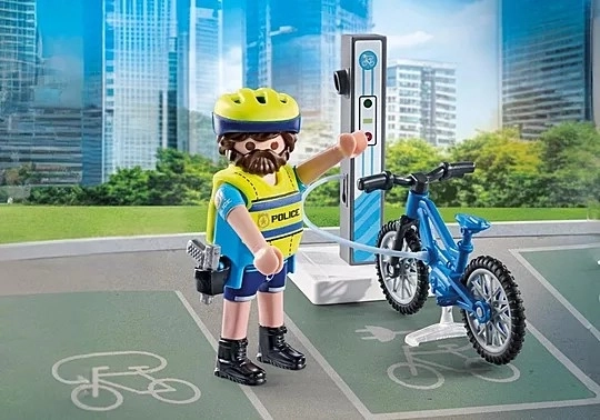 Policejní cyklistická hlídka Playmobil