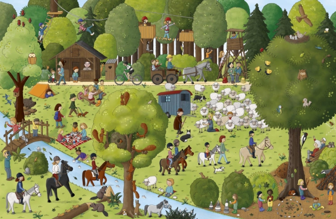 Velkoformátové ilustrace plné života