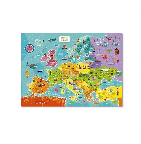 Puzzle Mapa Evropy -100 dílků