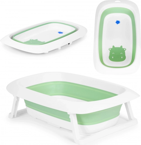 Skládací dětská vanička s výpustí 81 cm ECOTOYS – Zelená