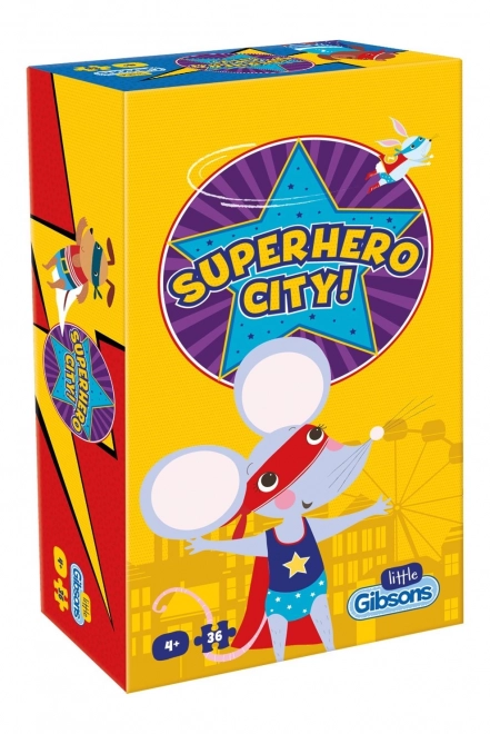 Dětské puzzle Superhero City 36 dílků