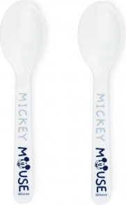 Sada dětských lžiček Mickey s cestovním pouzdrem