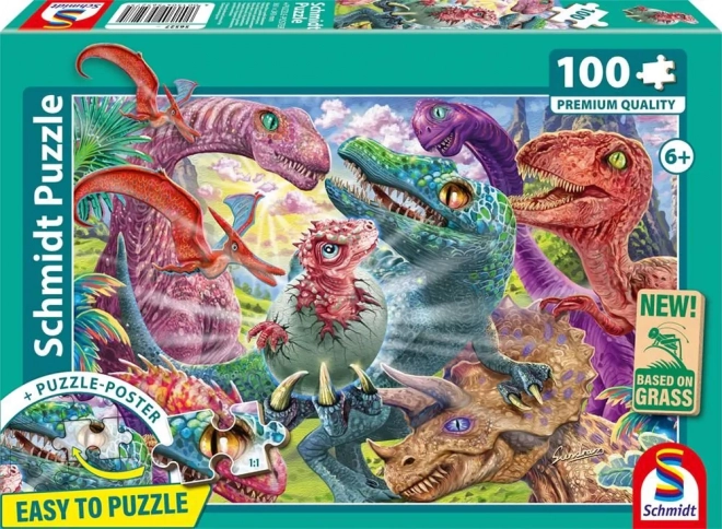 Puzzle malý dinosaurus 100 dílků