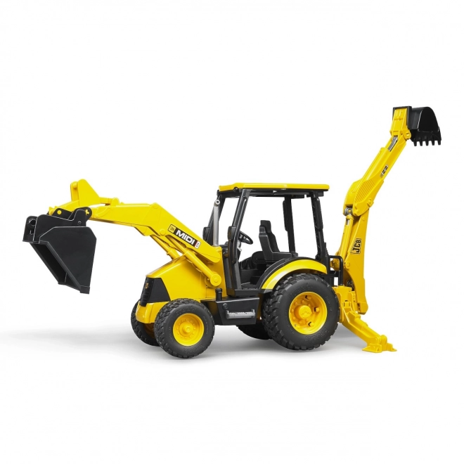 Bruder traktor JCB MIDI čelní nakladač s bagrem