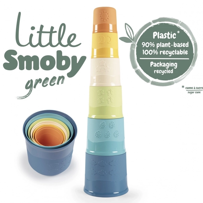Smoby  Pyramida kelímky, 100% recyklovatelné