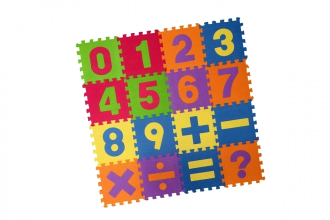 Pěnové puzzle 16ks počítání