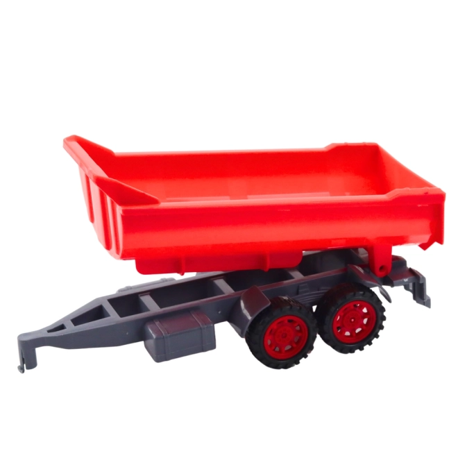 Sada traktor s přívěsem a lisem