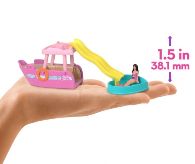 Mini BarbieLand souprava s Barbie postavičkou a vozidlem
