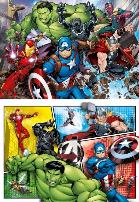 Puzzle 2x60 dílků Super Kolor - Avengers