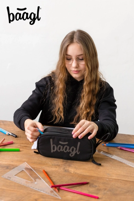 Studentský penál Baagl Black