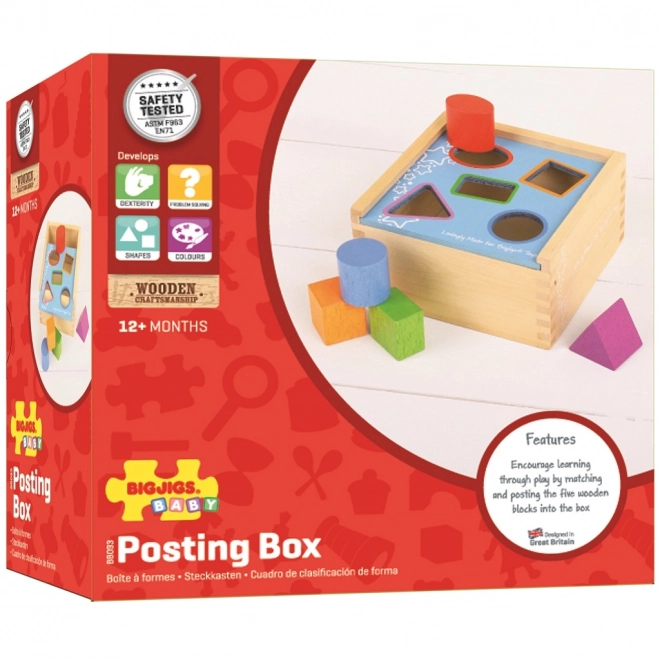 Vkládací krabička s tvary od Bigjigs Toys